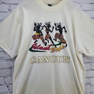 Yoyos Beach T-Shirt Mens XXL Island Style Cancun Tee